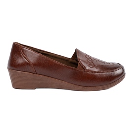 Chaussures d'insertion classiques marron brun