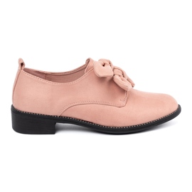 Seastar Chaussures en daim rose clair avec un arc décoratif