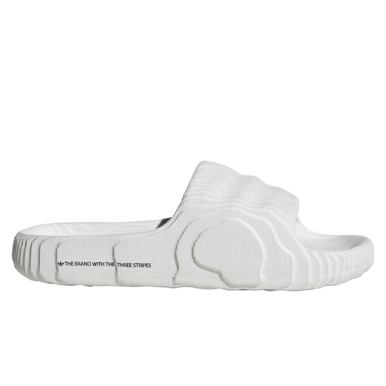 Flip pour femmes / hommes -flops adidas Adilette 22 Crystal White avec une semelle blanche confortable (HQ4672)