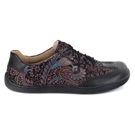 Olivier Chaussures en cuir aux pieds nus violet