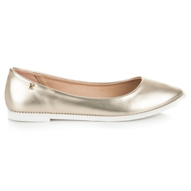 Vices Ballerine Brillante En Spitz jaune