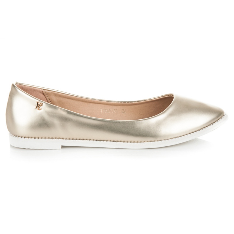 Vices Ballerine Brillante En Spitz jaune