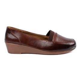 Shelvt Chaussures en coin bas brun