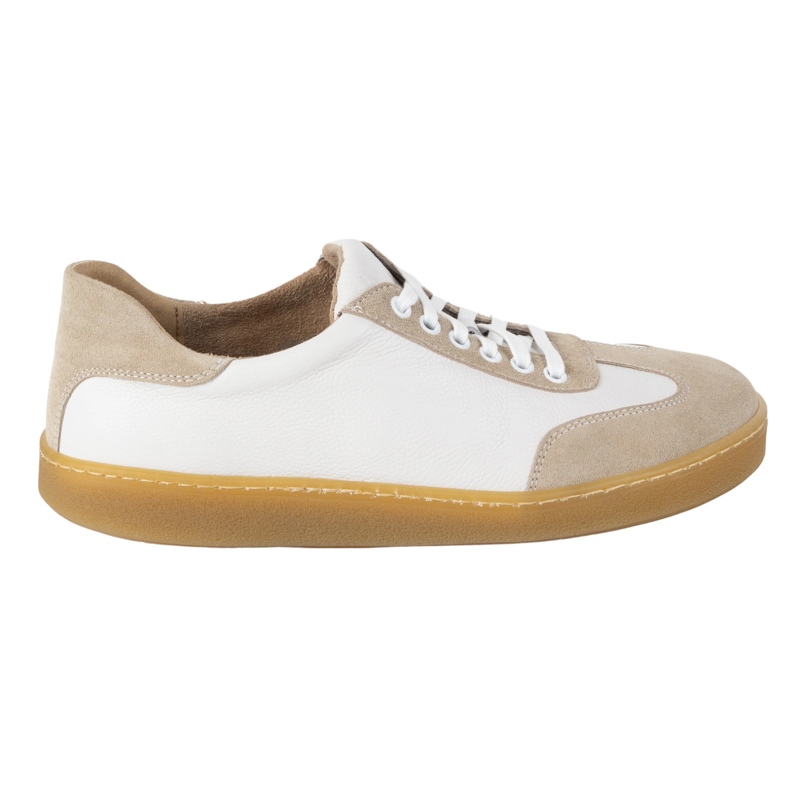 WASAK Chaussures en cuir minimaliste pour hommes aux pieds nus 0248W blanc