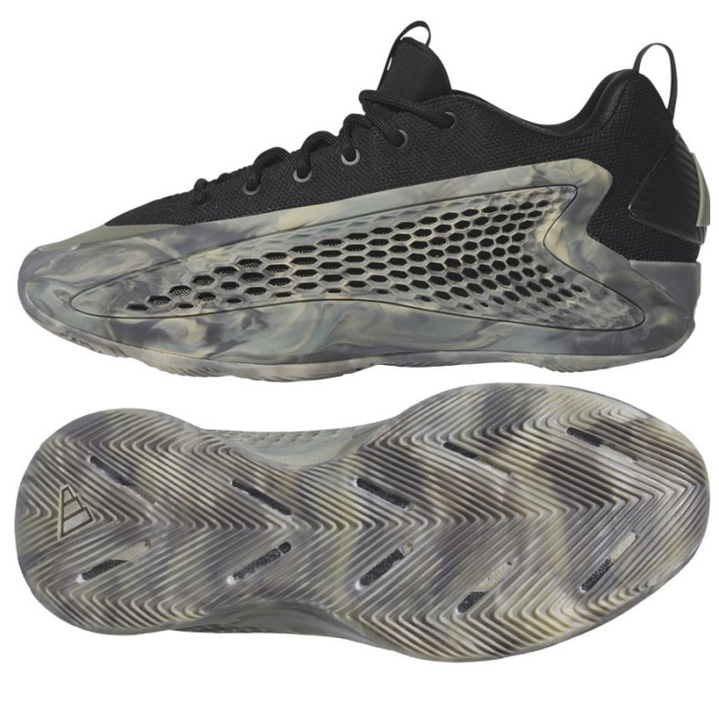 Adidas Anthony Edwards Chaussures de basket-ball 1 M JI4066 le noir