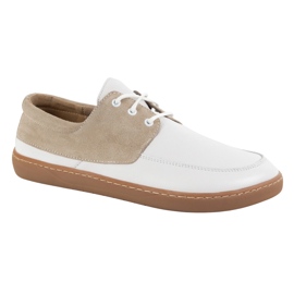 Les mocassins féminins en dentelle aux pieds nus - Up wasak 0797w chaussures en cuir polonais blanc