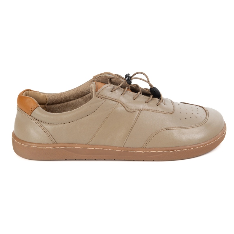 Olivier Chaussures aux pieds nus pour femmes minimalistes en cuir large aria cappuccino beige Olivier Chaussures aux pieds nus pour femmes minimalistes en cuir large aria cappuccino beige