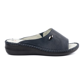 Shelvt Flip confortable -flops avec un insert en cuir