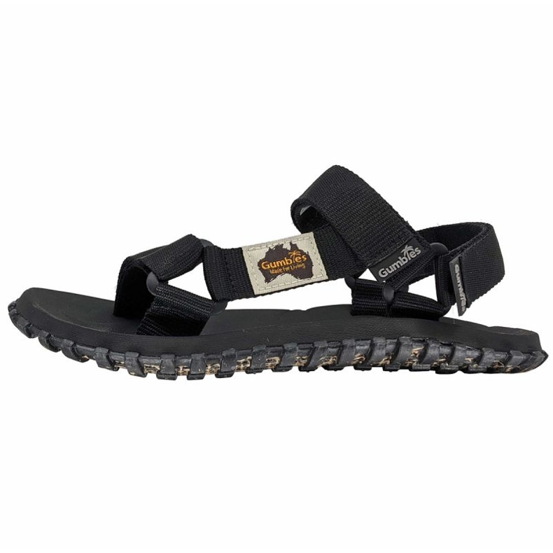 Sandales masculines Gumbies Scrambler Sandal G-SC-Uni-Black le noir