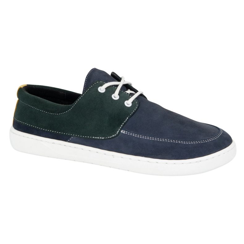 Olivier Moccasins pour femmes Barefoot 0797W Chaussures en cuir bleu marine