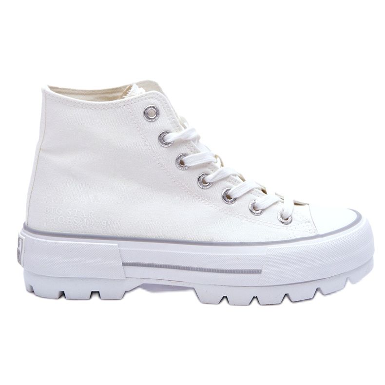 Sneakers pour femmes sur la plate-forme blanche Big Star LL274156 Sneakers pour femmes sur la plate-forme blanche Big Star LL274156