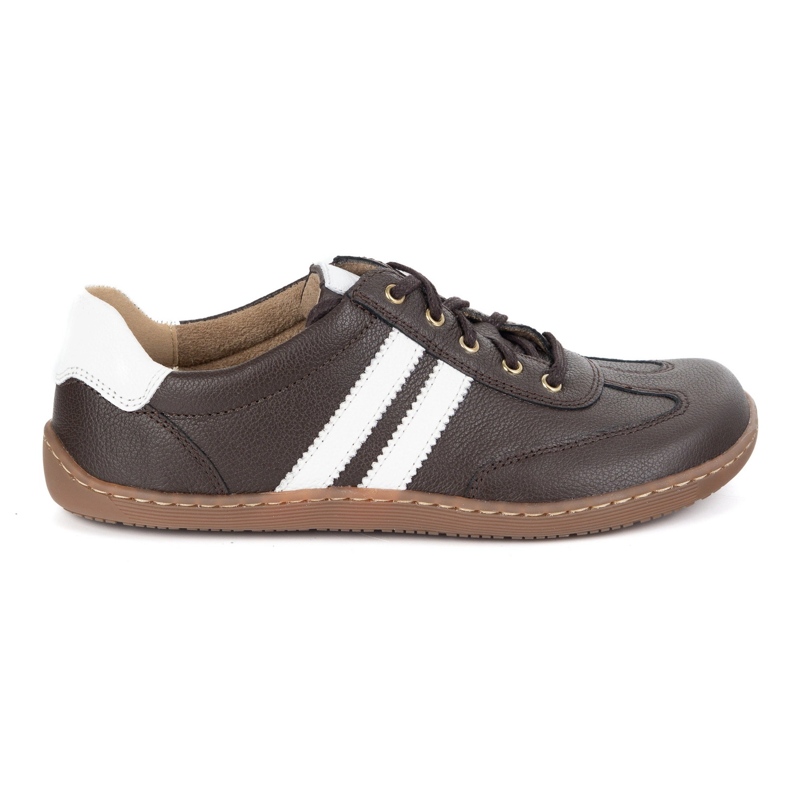 Olivier Cuir Femmes aux pieds nus chaussures minimalistes 1287 baskets marron brun