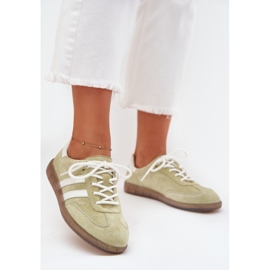 Boto Baskets en cuir faibles Ismina pour femmes vert