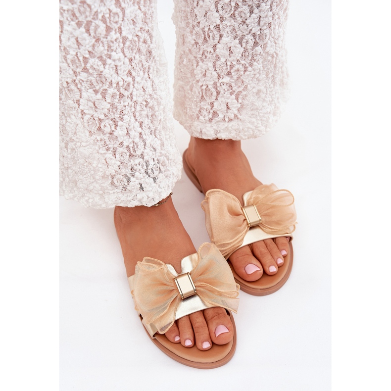 Boto Les tongs pour femmes à tobe d'or