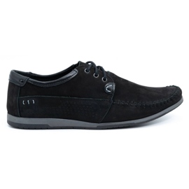 KOMODO Chaussures masculines en cuir 875 Nubuk noir