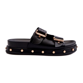 Les tongs pour femmes sur la plate-forme Big Star NN274082 Black noir