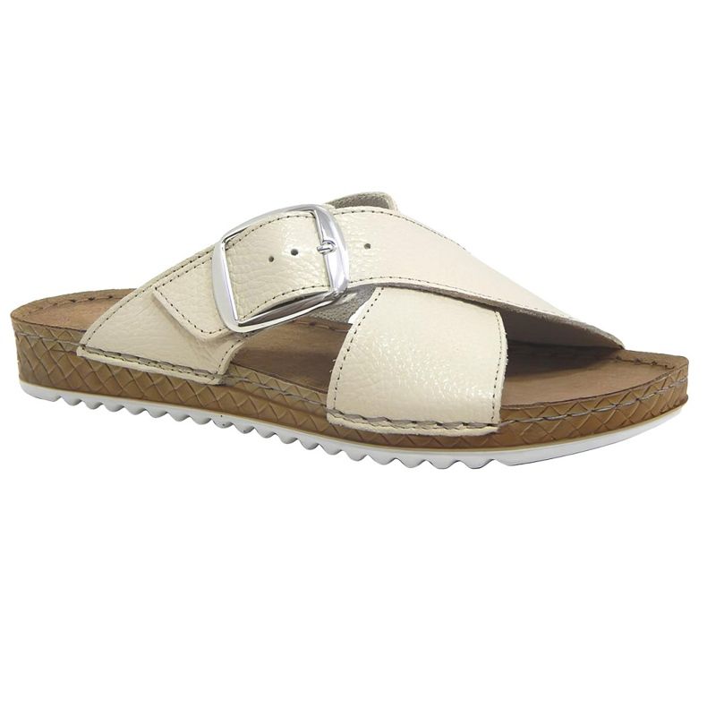 Befado Women's Leather Slippers 158d293 beige