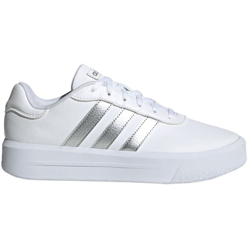 Chaussures de plate-forme Adidas Court dans GV8996 blanche