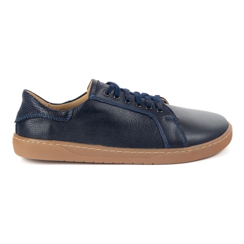 Olivier Barefoot Aura Navy Blue Sneakers Chaussures en cuir avec une semelle plate Olivier Barefoot Aura Navy Blue Sneakers Chaussures en cuir avec une semelle plate