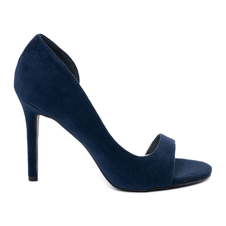 Goodin Sandales en daim sur une épingle bleu marine