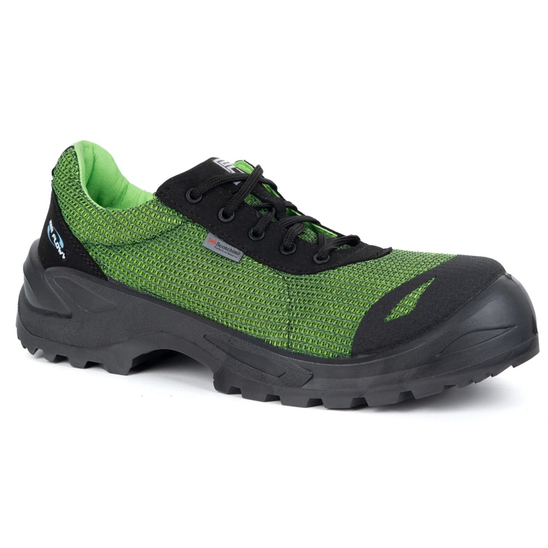 Fagum-Stomil Chaussures en cuir masculin 1172p Raptor Black S1 FO SR ARAMID 3D vert