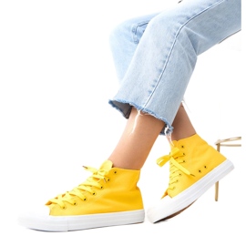 Sneakers de hautes jaunes ghan