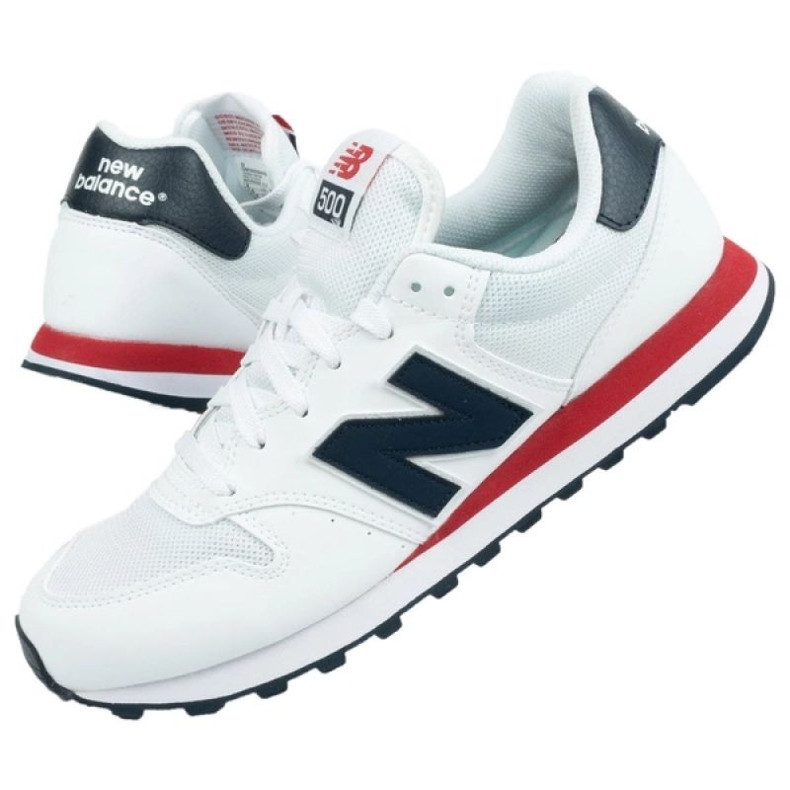 Sneakers de chaussures de sport pour hommes de New Balance GM500SWB blanche