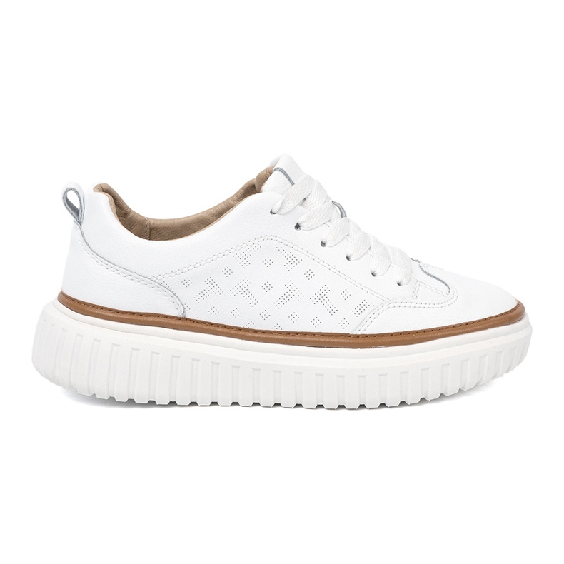 Plateforme White Sneakers Lee Sergio Leone blanche Plateforme White Sneakers Lee Sergio Leone blanche