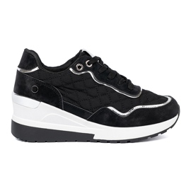Shelvt Baskets compensées femme noires le noir