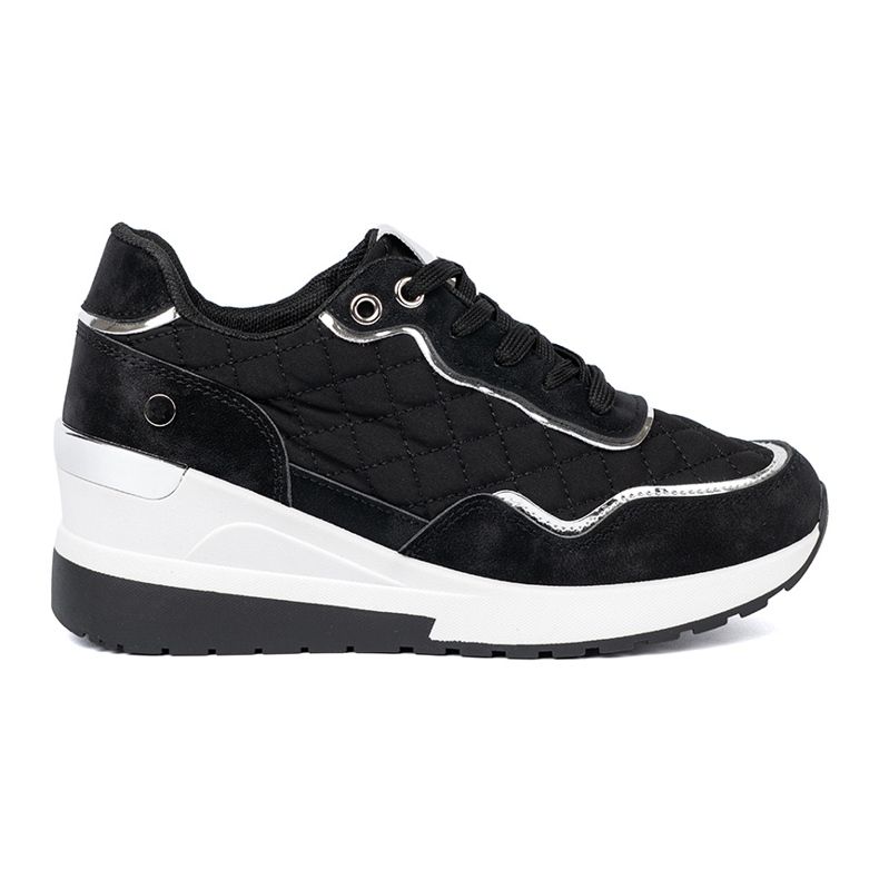 Shelvt Baskets compensées femme noires le noir