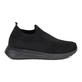 Shelvt Chaussures de sport à enfiler en noir