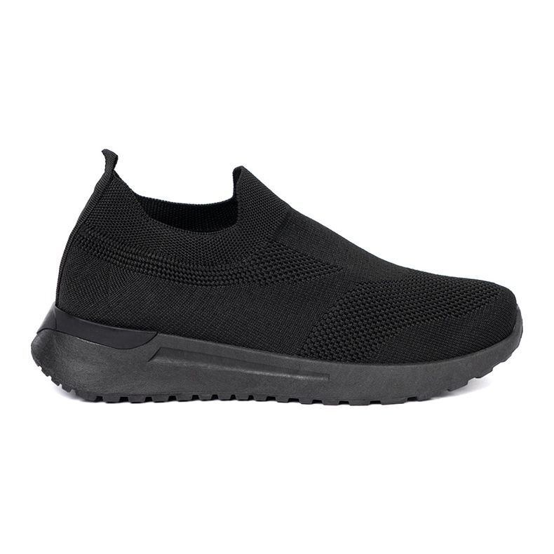 Shelvt Chaussures de sport à enfiler en noir le noir