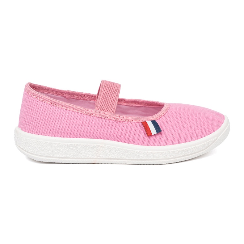 Shelvt Chaussures rose clair avec une ceinture flexible