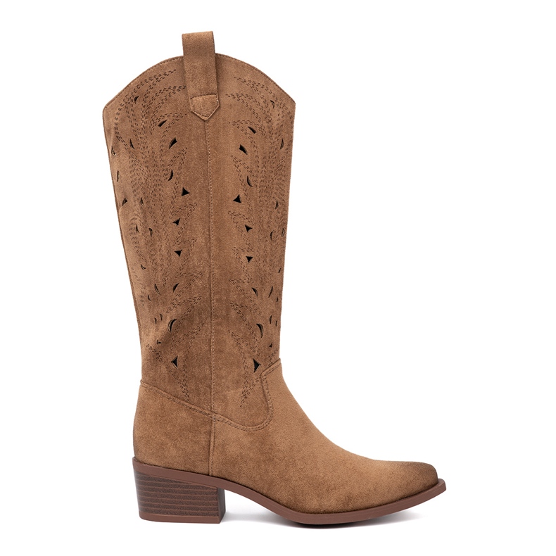 Seastar Bottes ouvertes devant le genou brun