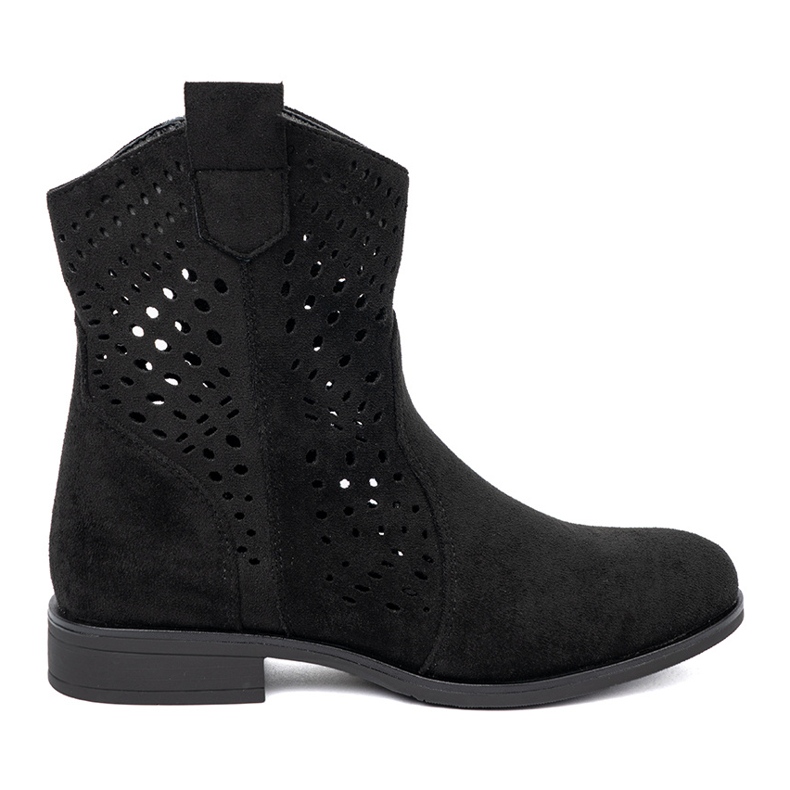 Seastar Bottes ouvertes noires dans le style de cowboy le noir