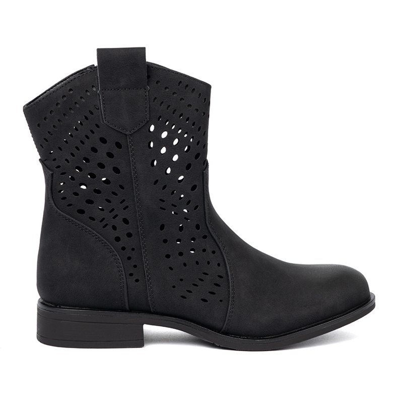 Seastar Bottes noires ouvertes le noir