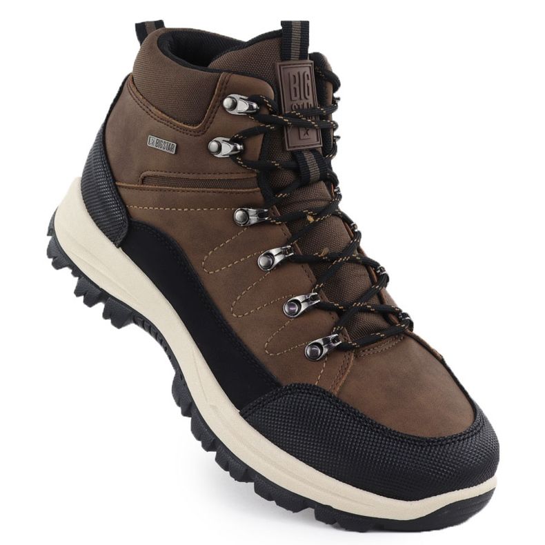 Bottes masculines non isolées brunes big star SS174049 Bottes masculines non isolées brunes big star SS174049