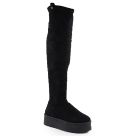 Bottes pour femmes sur la plateforme Black Big Star SS274264 Bottes pour femmes sur la plateforme Black Big Star SS274264