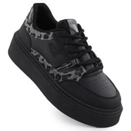 Chaussures de sport sur la ZZ Pladeter avec Black Big Star SS274358 noir