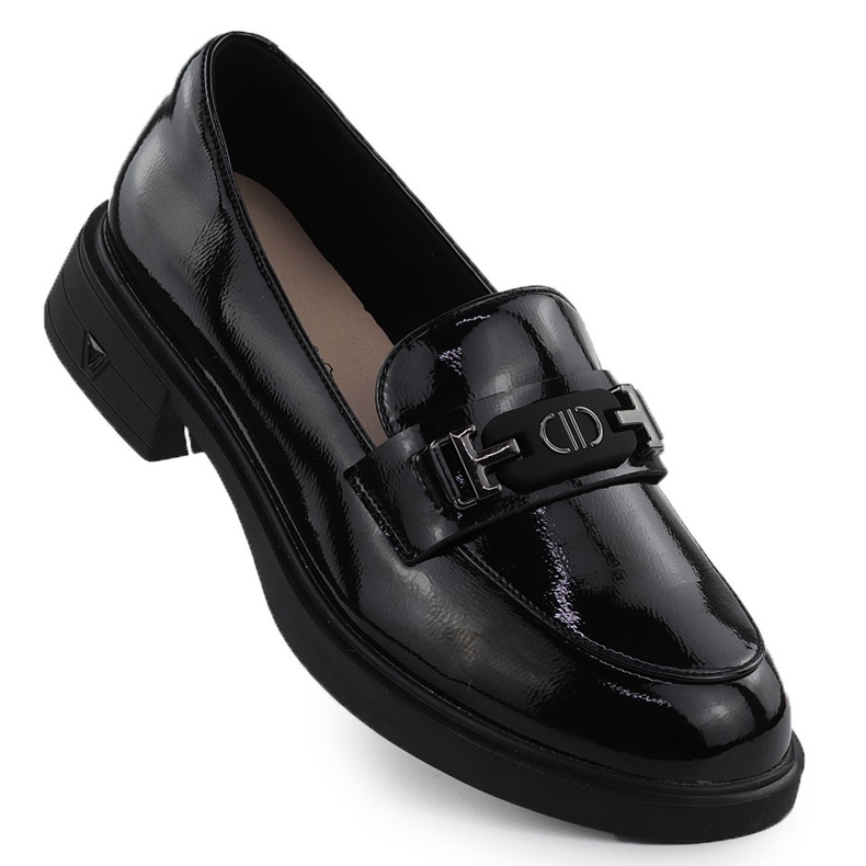 Vinceza Chaussages en cuir pour femmes le noir