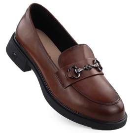 Chaussures en cuir pour femmes Muisnières bruns Vinceza 39958 Chaussures en cuir pour femmes Muisnières bruns Vinceza 39958