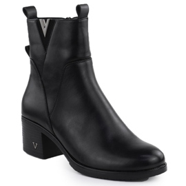Bottes pour femmes sur le poste isolé Black Vinceza 58581 noir