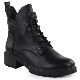 Bottes de femmes isolées noir Vinceza 58609