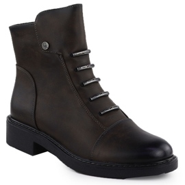 Bottes de femmes isolées brunes jezzi asa252-5