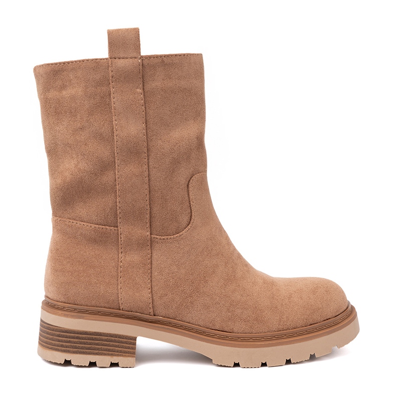 Shelvt Bottes de camec minimalistes en daim doux