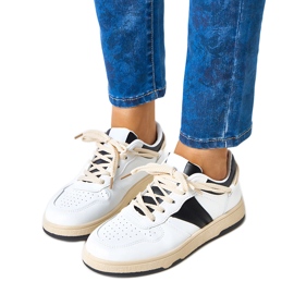 Sneakers Marcella des femmes blanches et blanches