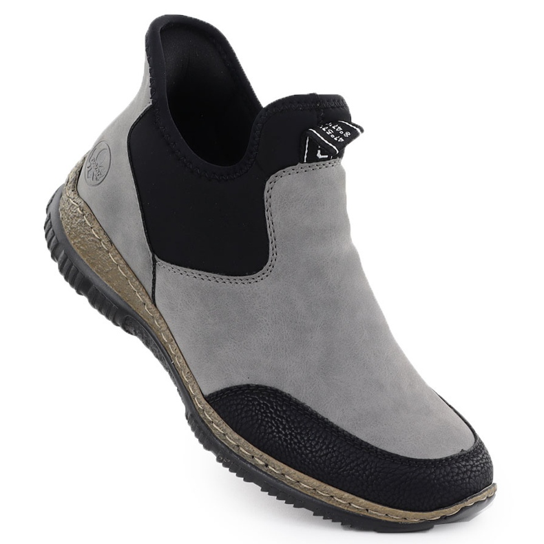 Rieker Bottes confortables pour femmes, gris inséré N3280-42