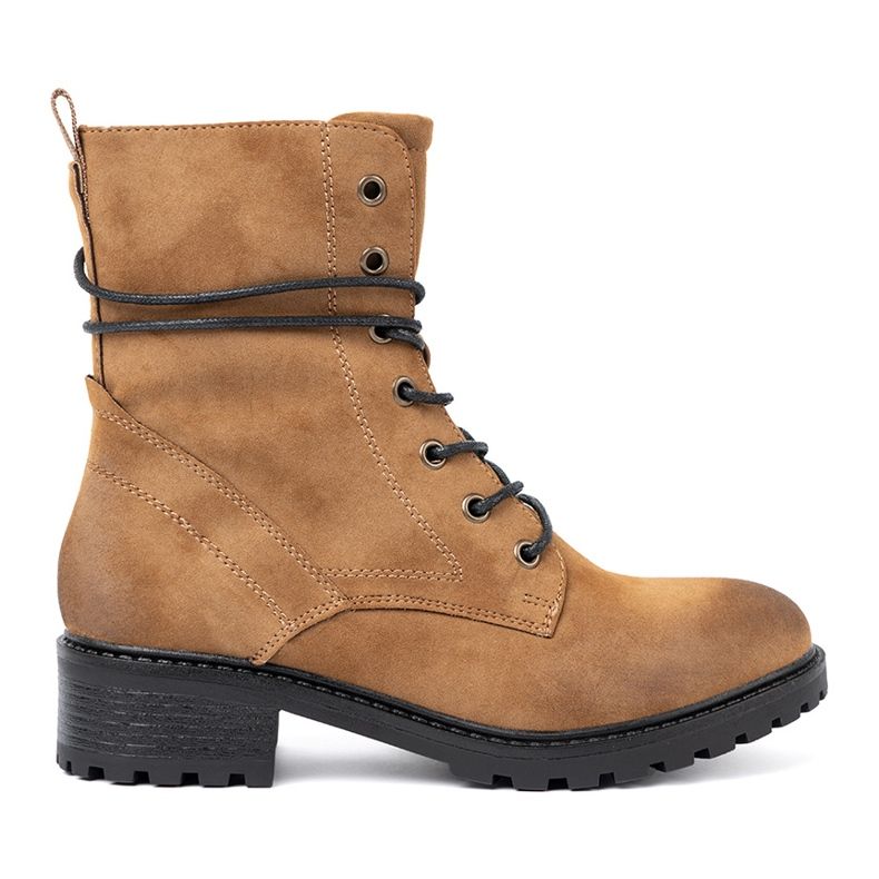 Shelvt Lace-Up Workers Green avec un effet d'ombrage sur le nez