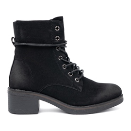 Shelvt Bottes en dentelle noire à thèmes basse