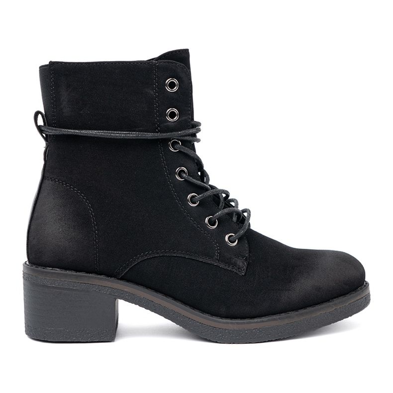 Shelvt Bottes en dentelle noire à thèmes basse